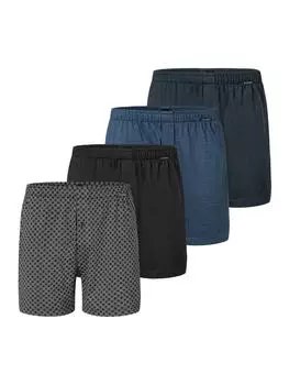 Трусы боксеры Schiesser, цвет grau/schwarz/dunkelblau