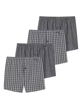Трусы боксеры Schiesser Web-Boxershorts 4er Pack, серый