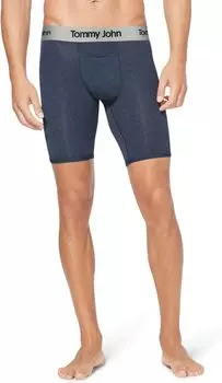 Трусы-боксеры Second Skin 8 дюймов Tommy John, цвет Dress Blues Heather