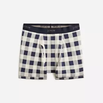 Трусы-Боксеры стрейч 4 дюйма с принтом J.Crew, синий