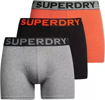 Трусы-боксеры Superdry "BOXER TRIPLE PACK" (упаковка, 3 шт.), серый
