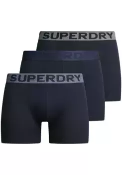 Трусы-боксеры Superdry "BOXER TRIPLE PACK" (упаковка, 3 шт.), цвет Eclipse Navy