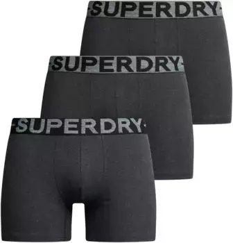 Трусы-боксеры Superdry "BOXER TRIPLE PACK" (упаковка, 3 шт.), цвет Raven Black Marl