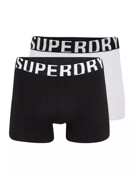 Трусы боксеры Superdry, черно-белый