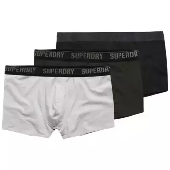 Трусы-боксеры Superdry Multi 3 units, зеленый/серый/черный