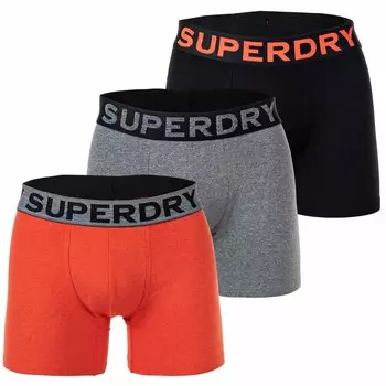 Трусы боксеры Superdry, пестрый серый/черный