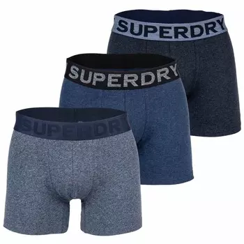 Трусы боксеры Superdry, темно-синий/пыльный синий/пестрый синий