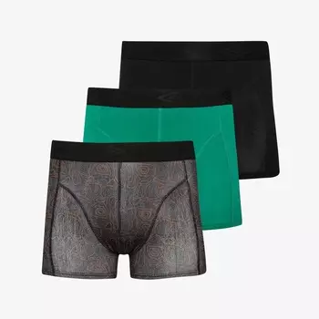 Трусы-боксеры Umbro Disley, черный / зеленый