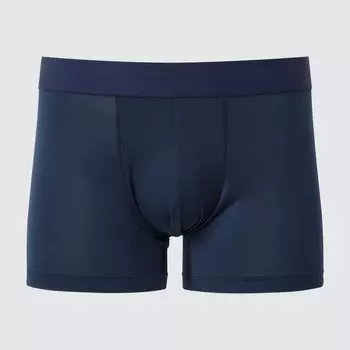 Трусы-боксеры UNIQLO AIRism низкая посадка, темно-синий