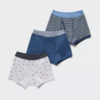 Трусы-боксеры UNIQLO Boys комплект из 3 предметов, светло-серый