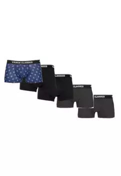 Трусы-боксеры URBAN CLASSICS "Мужские шорты-боксеры Urban Classics, 5 шт." (1 шт.), цвет Anchor Aop/Black/Charcoal