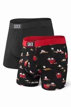 Трусы-боксеры Vibe, 2 шт., с принтом/однотонные SAXX, цвет print/solid