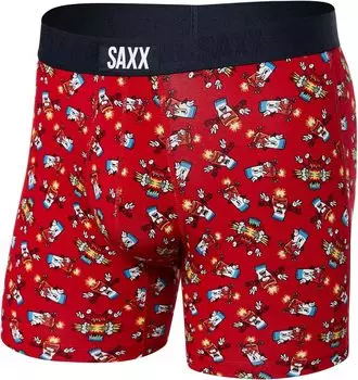 Трусы-боксеры Vibe Super Soft Boxer SAXX UNDERWEAR, цвет Big Bang/Red