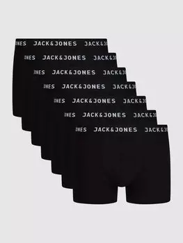 Трусы-боксеры в упаковке по 7 шт Jack & Jones, черный