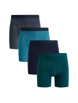 Трусы боксеры We Fashion, ночной синий/небесно-голубой/темно-синий