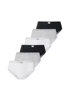Трусы Бразилия 6 пар в упаковке 95/5 современный хлопок Schiesser, мультиколор