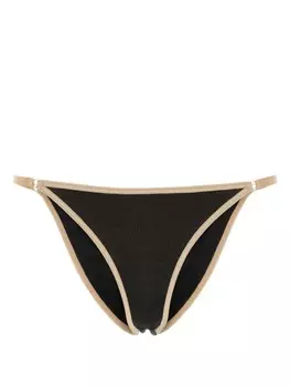 Трусы-брифы Baserange из хлопка с контрастной отделкой, черный