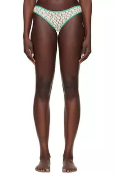 Трусы-брифы цвета «кремовый» и «синий» Baserange