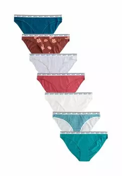 Трусы-брифы LOGO KNICKERS SEVEN PACK Next, зеленый