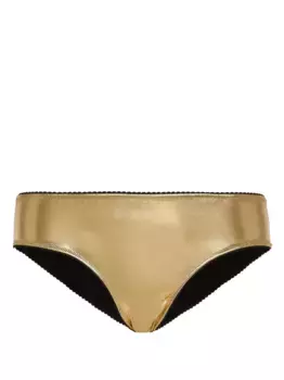 Трусы-брифы с эффектом металлик DOLCE & GABBANA, золотой