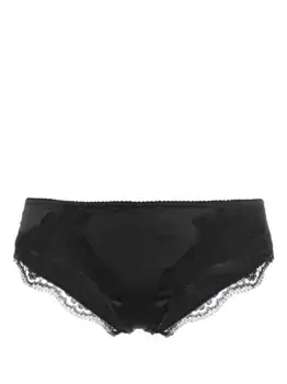 Трусы-брифы с цветочным кружевом DOLCE & GABBANA, черный