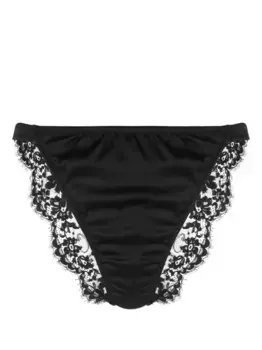 Трусы-брифы с цветочным кружевом DOLCE & GABBANA, черный