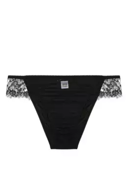Трусы-брифы с цветочным кружевом DOLCE & GABBANA, черный