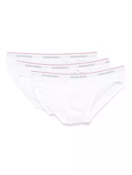 Трусы-брифы с логотипом DSQUARED2 (упаковка из трех шт.), белый