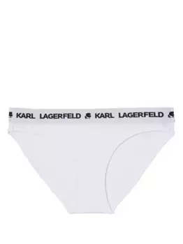 Трусы-брифы с логотипом KARL LAGERFELD, белый