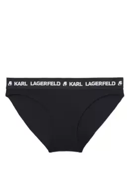 Трусы-брифы с логотипом KARL LAGERFELD, черный