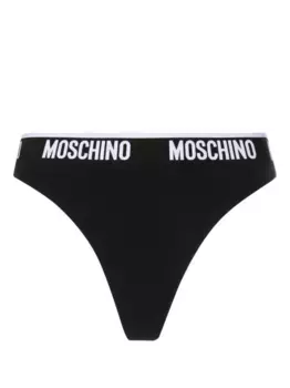 Трусы-брифы с логотипом Moschino, черный