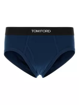 Трусы-брифы с логотипом TOM FORD на поясе, синий