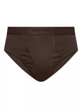 Трусы-брифы с логотипом TOM FORD на поясе, коричневый