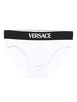 Трусы-брифы с логотипом Versace, белый
