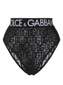 Трусы-брифы с жаккардовым логотипом Dolce & Gabbana, черный