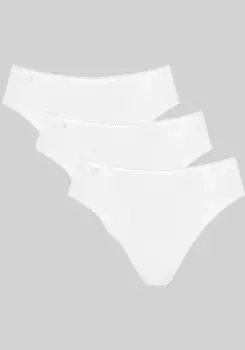 Трусы-брюки sloggi "24/7 Cotton Tai C3P" (3 шт. в упаковке), высокое качество изготовления, плоские швы, удобный эластичный пояс, белый