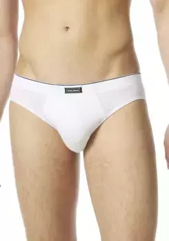 Трусы Bruno Banani "INFINITY" с тиснением бренда на поясе, белый