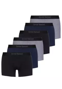 Трусы Bruno Banani Retro Short/Pant Energy, цвет Schwarz/Navy/Grau Melange