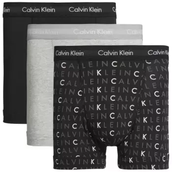 Трусы Calvin Klein 3 units, черный/серый