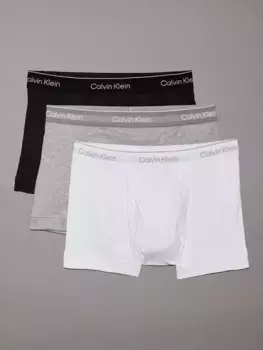Трусы Calvin Klein Regular Cotton Stretch, цвет black/grey h/white