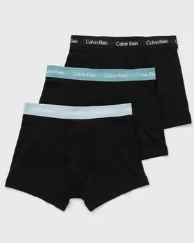 Трусы Calvin Klein Underwear 3P Trunk, цвет b- black, shade, slate turq wbs