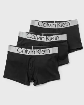 Трусы Calvin Klein Underwear Sustain Steel Cotton Trunk 3-Pack, черный