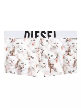 Трусы Diesel Damien с принтом котят, белый