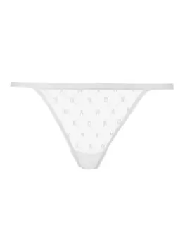 Трусы DKNY Slip Monogramm Mesh, белый