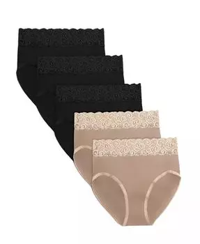 Трусы для беременных с высокой талией для восстановления после родов (5 шт. в упаковке) Kindred Bravely, мультиколор