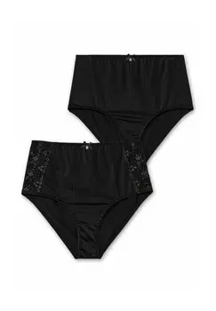 Трусы DOPPELPACK Sheego, черный