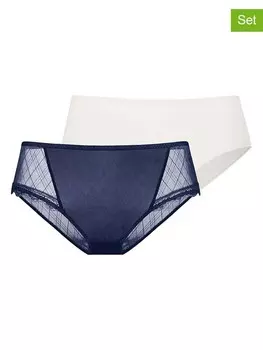 Трусы Dorina 2er Set Imani, цвет dunkelblau/creme
