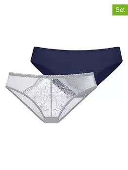 Трусы Dorina 2er Set Jourdan, цвет grau/dunkelblau