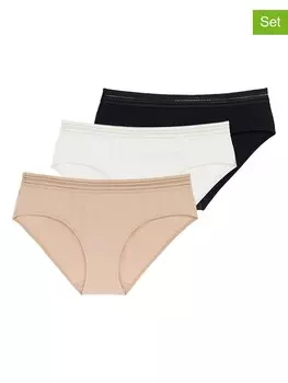 Трусы Dorina 3er-Set: Pantys Giana, цвет Beige/Creme/Schwarz