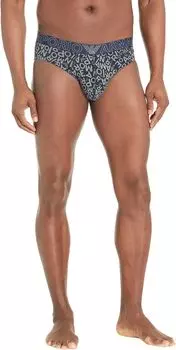 Трусы Emporio Armani All Over Logo Bold Brief, цвет Marine/Monument EA